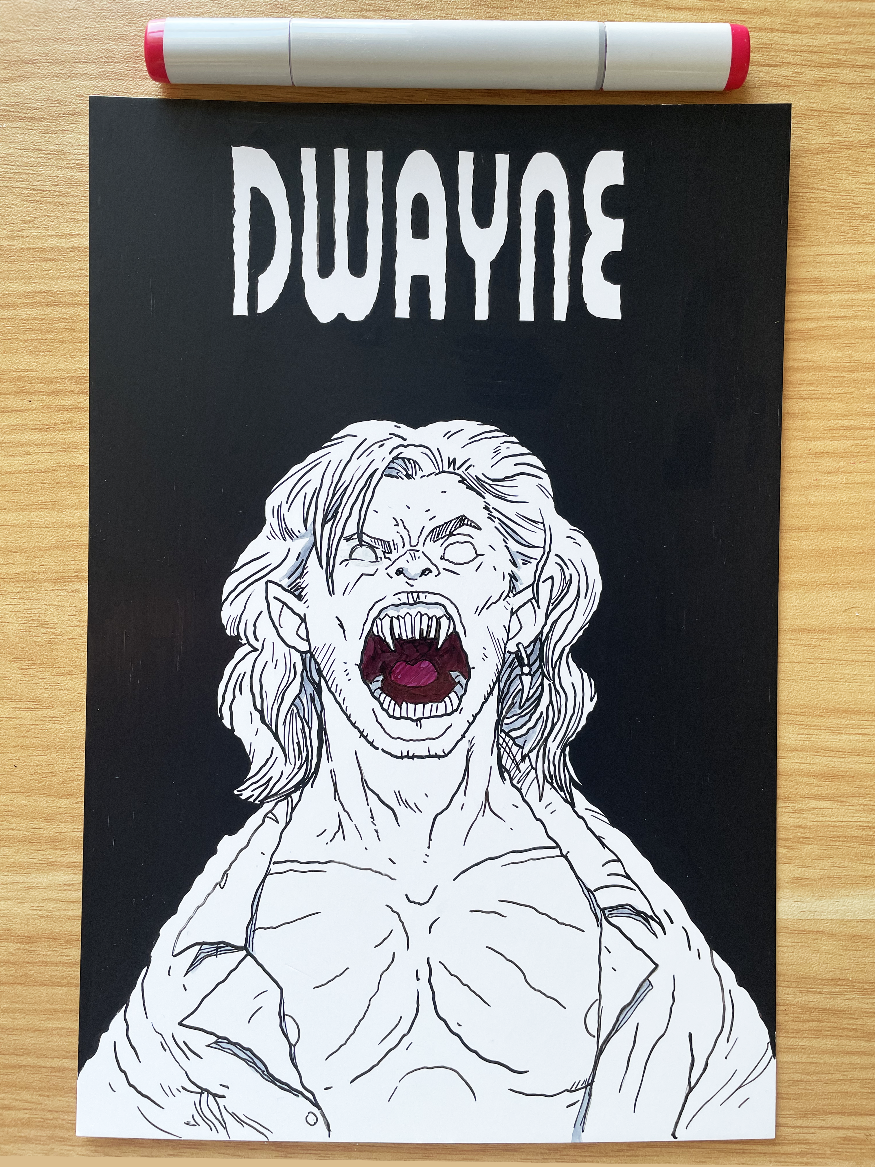 Dwayne (Lost Boy) Pen and Ink Illustration