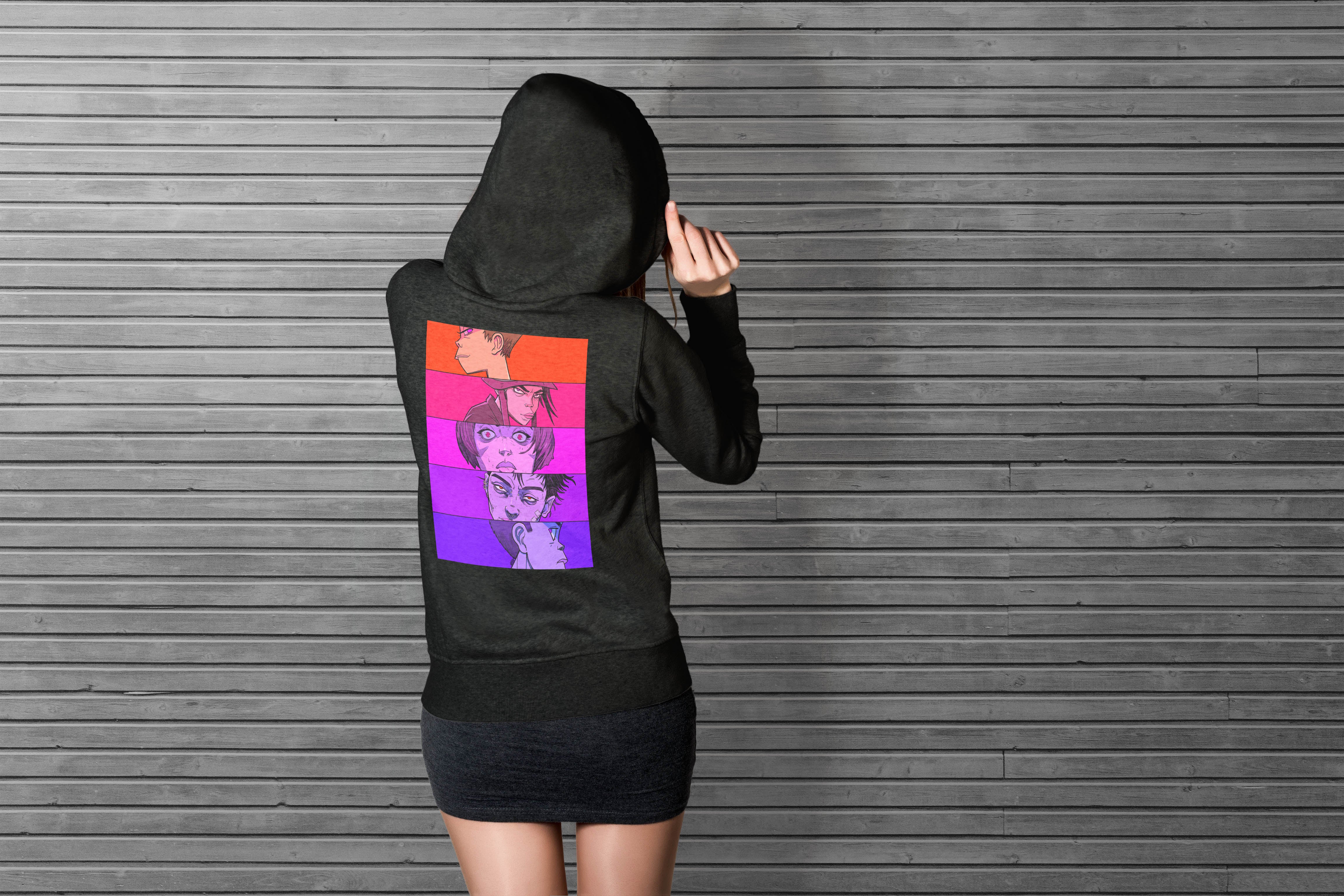 Anime Faces Hoodie