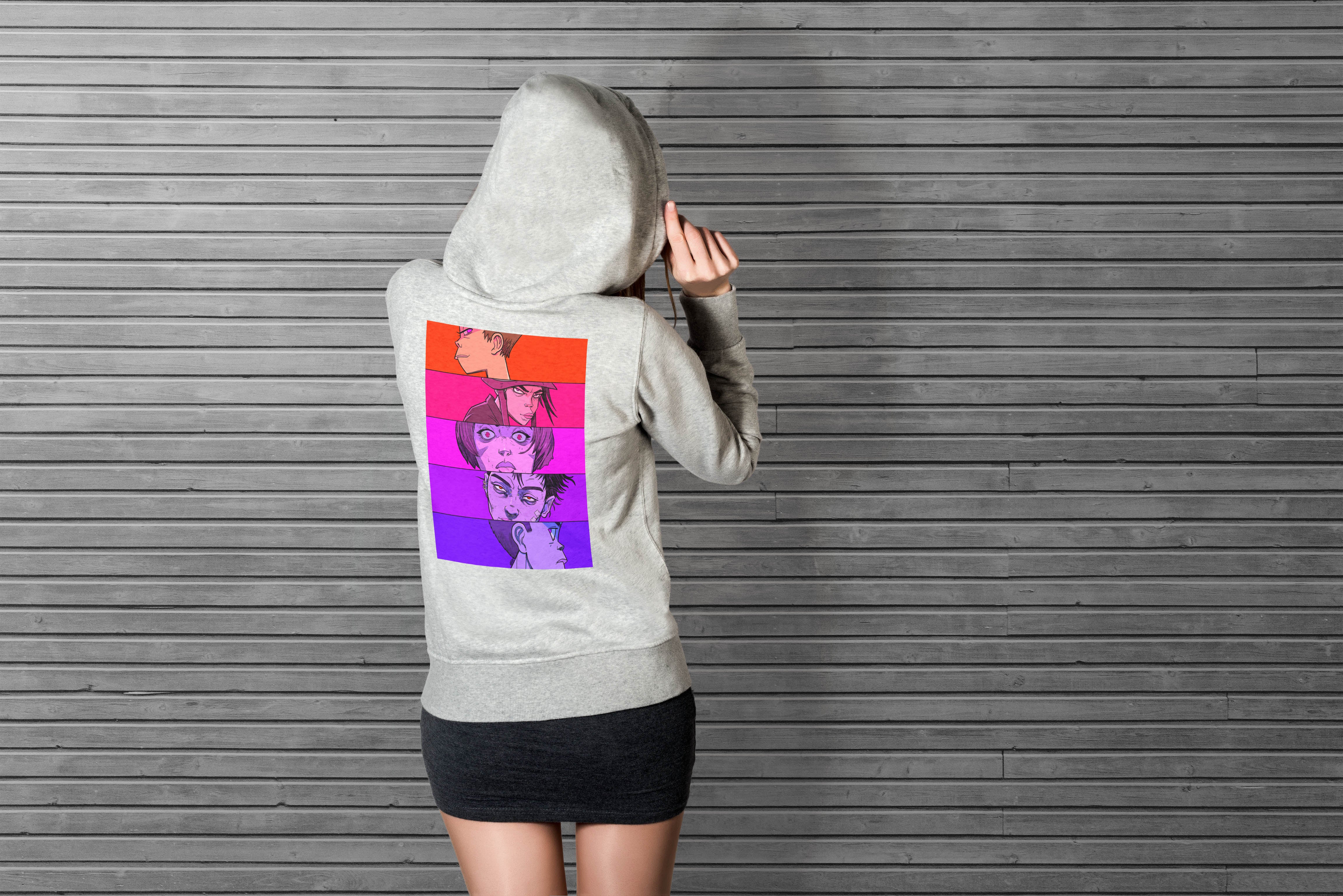 Anime Faces Hoodie