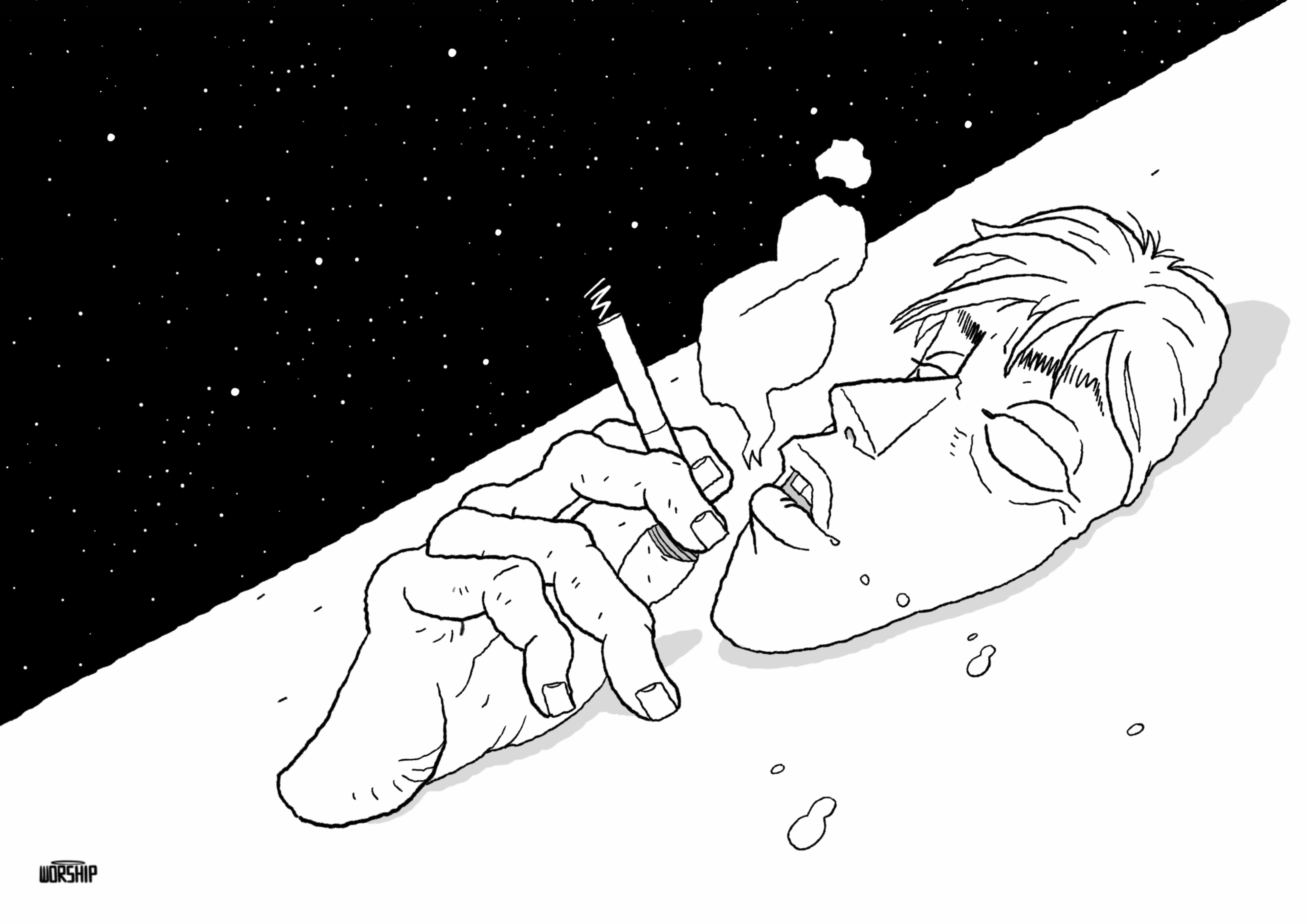 Unique art design with Gorillaz, Anime, Manga, Comic Art style.