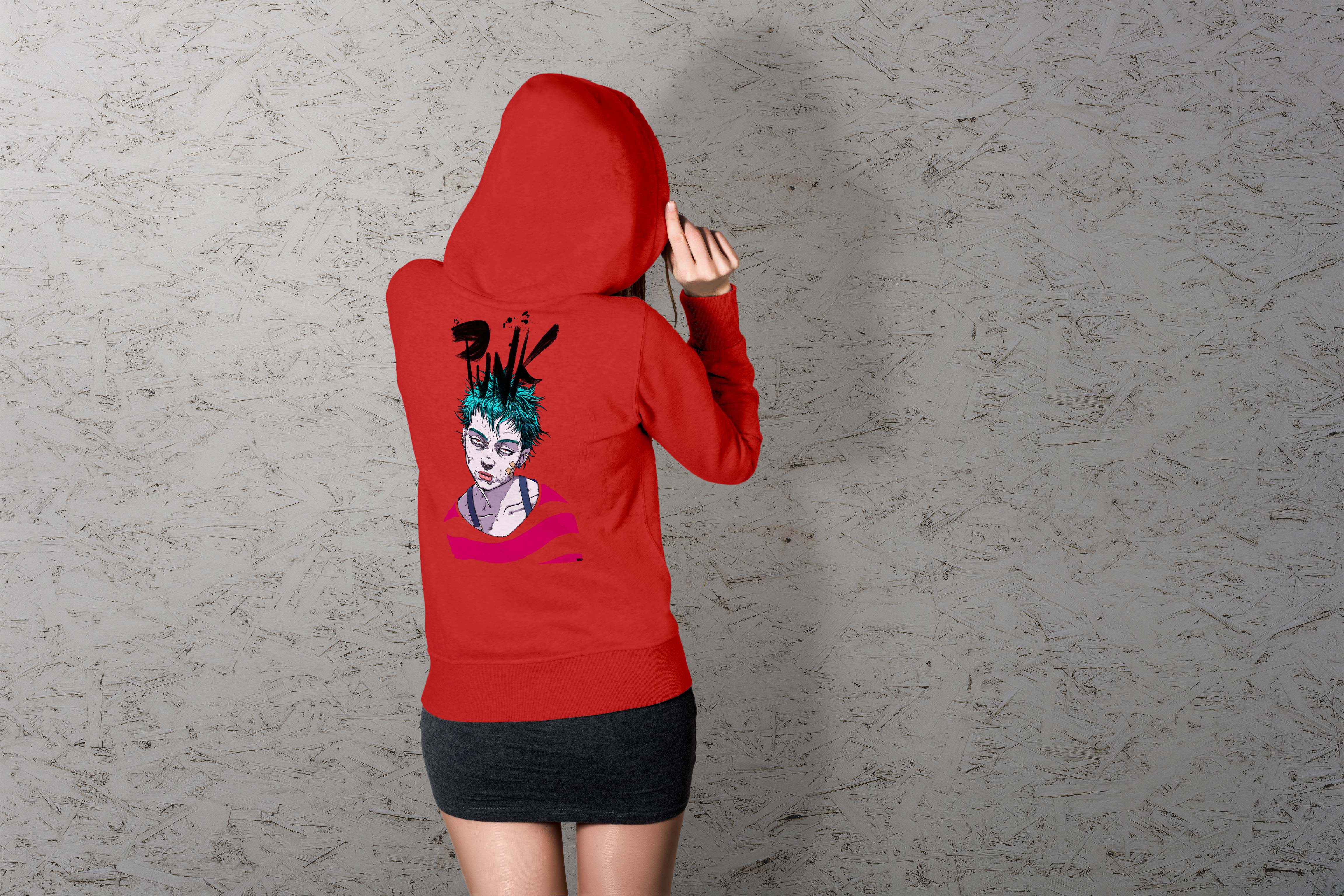 Punk rock design Light Hoodie Selection