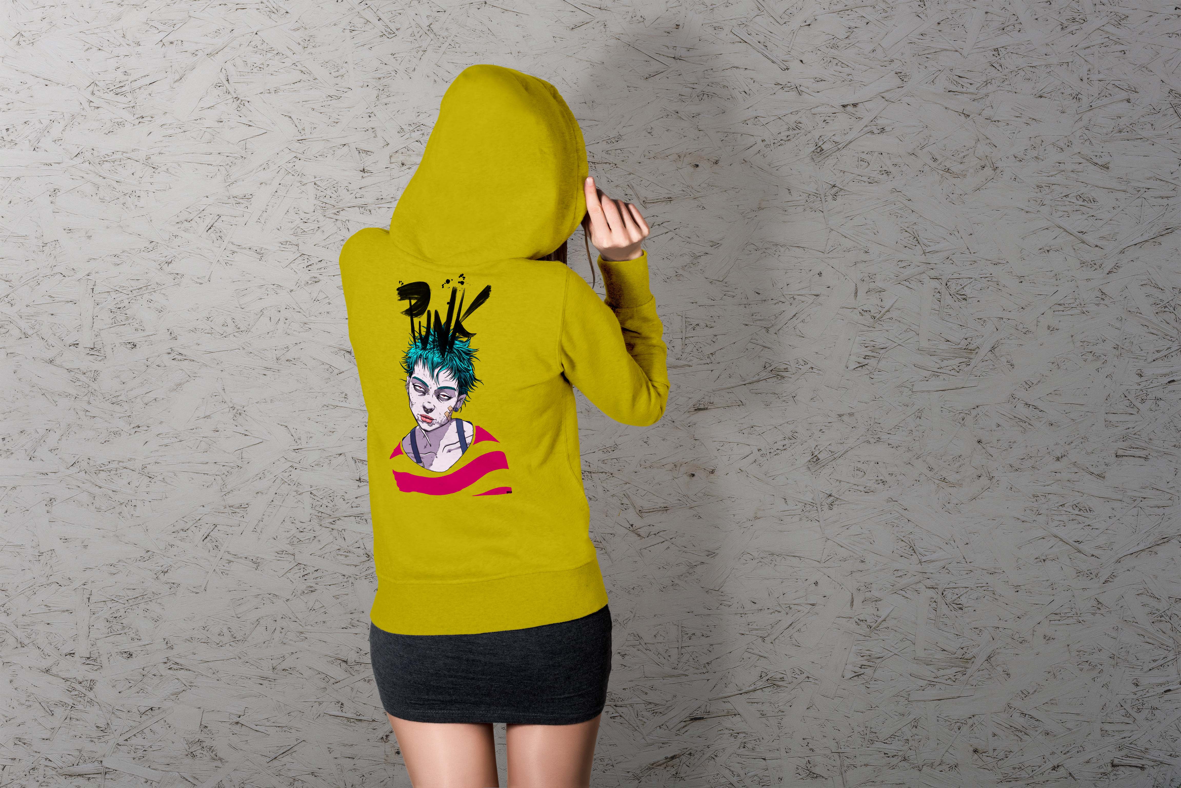 Punk rock design Light Hoodie Selection