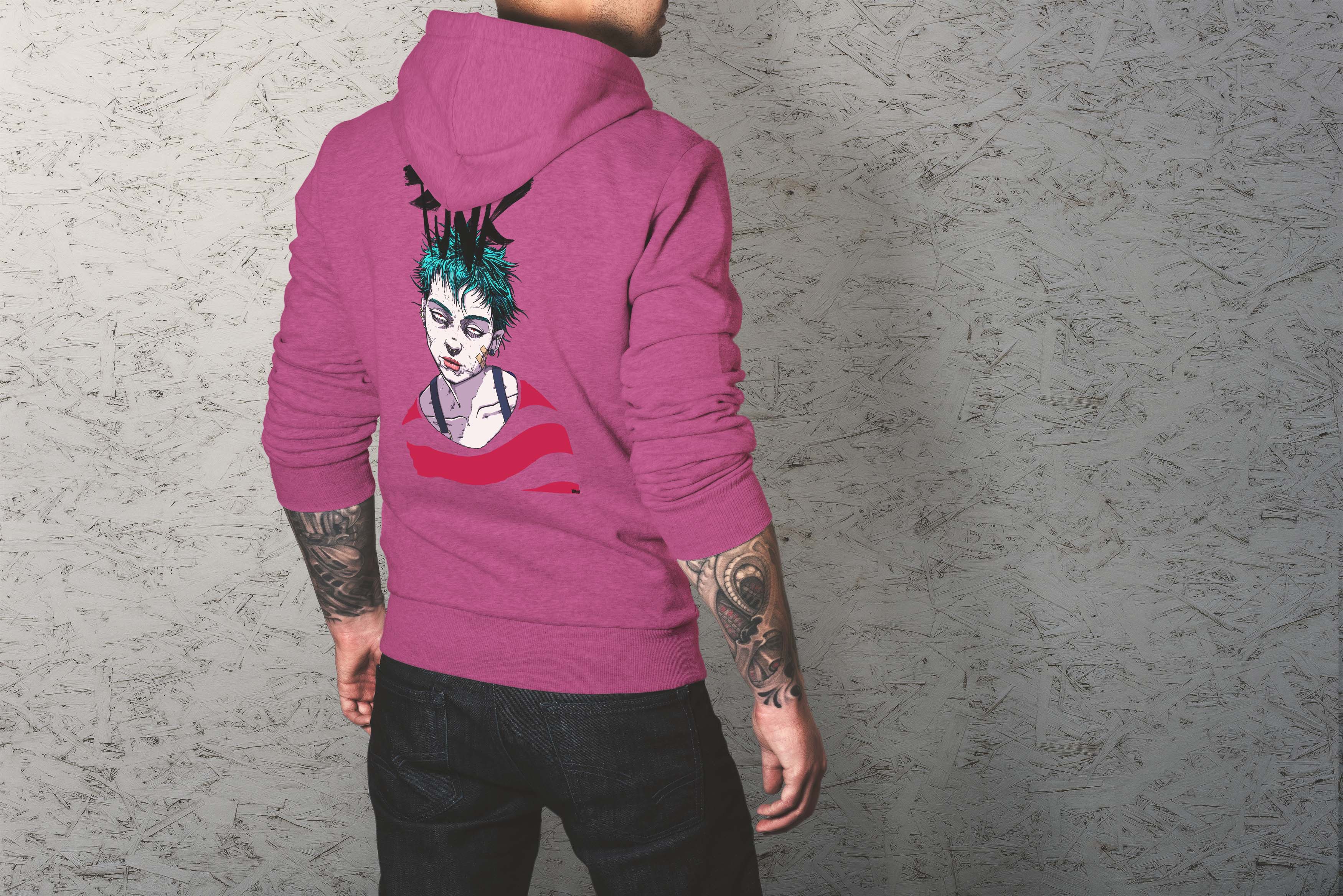 Punk rock design Light Hoodie Selection