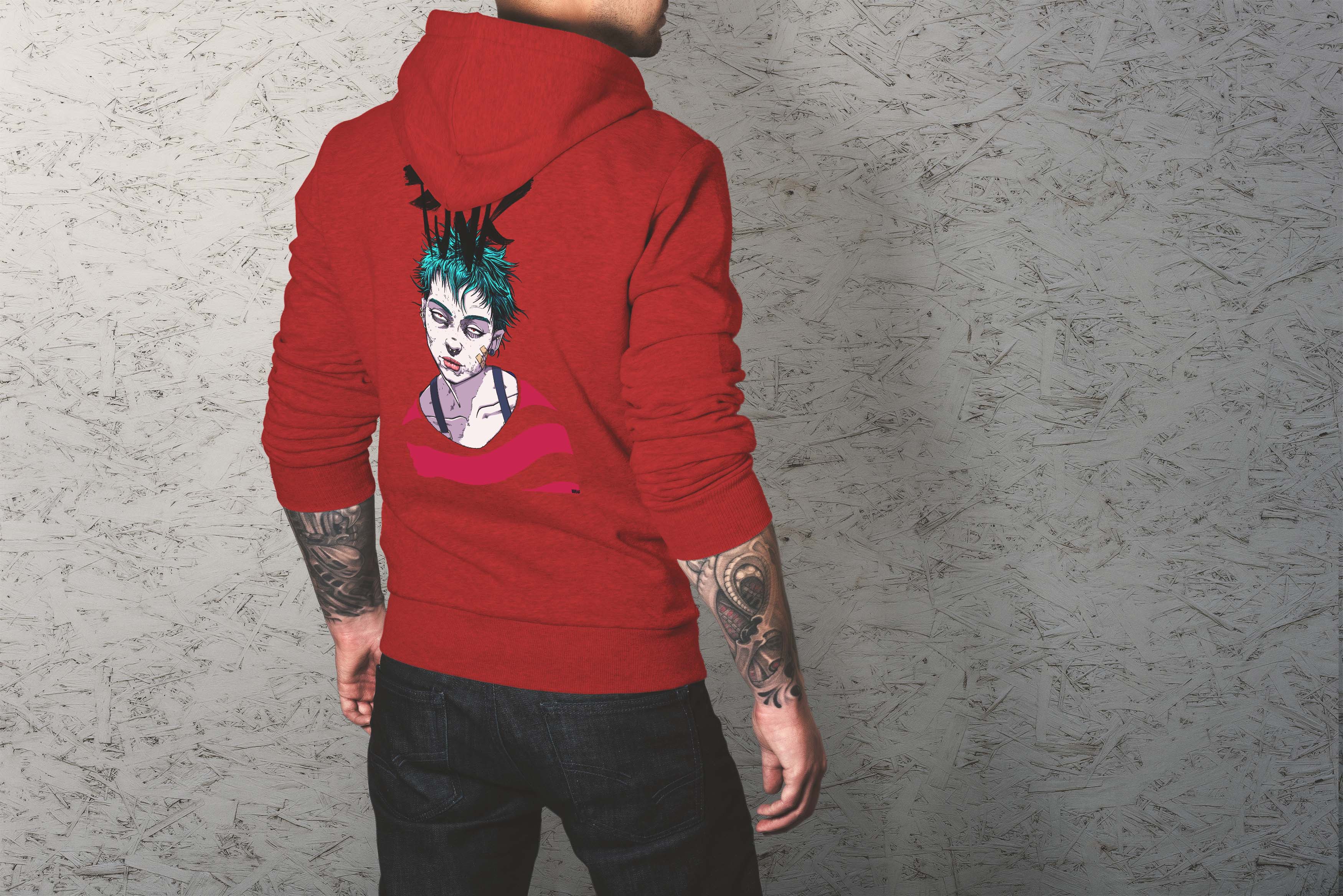 Punk rock design Light Hoodie Selection