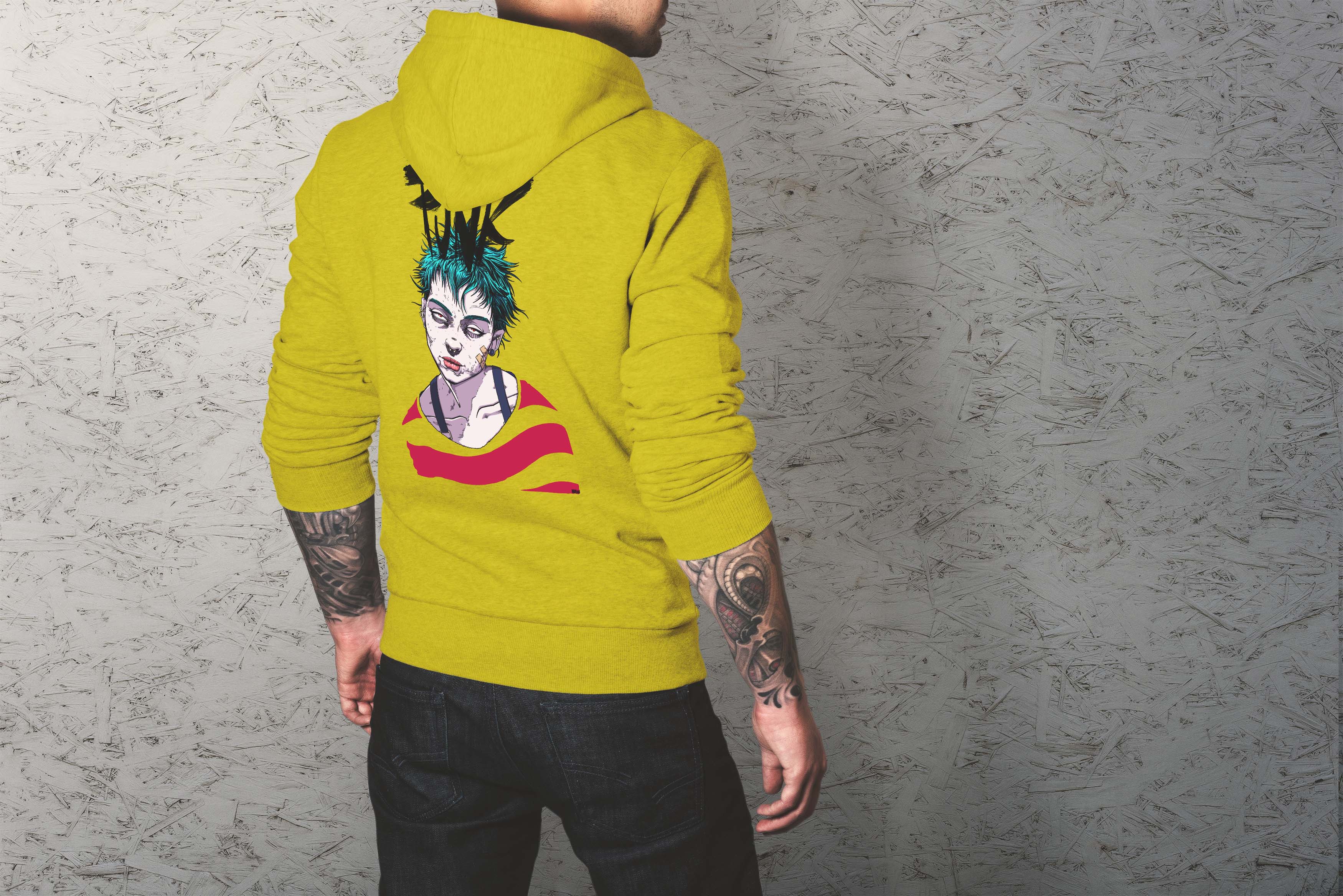 Punk rock design Light Hoodie Selection