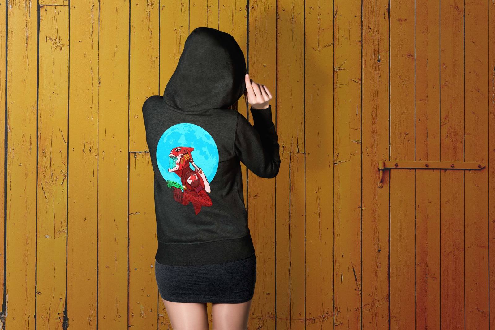 Ray Gun retro sci-fi Hoodie