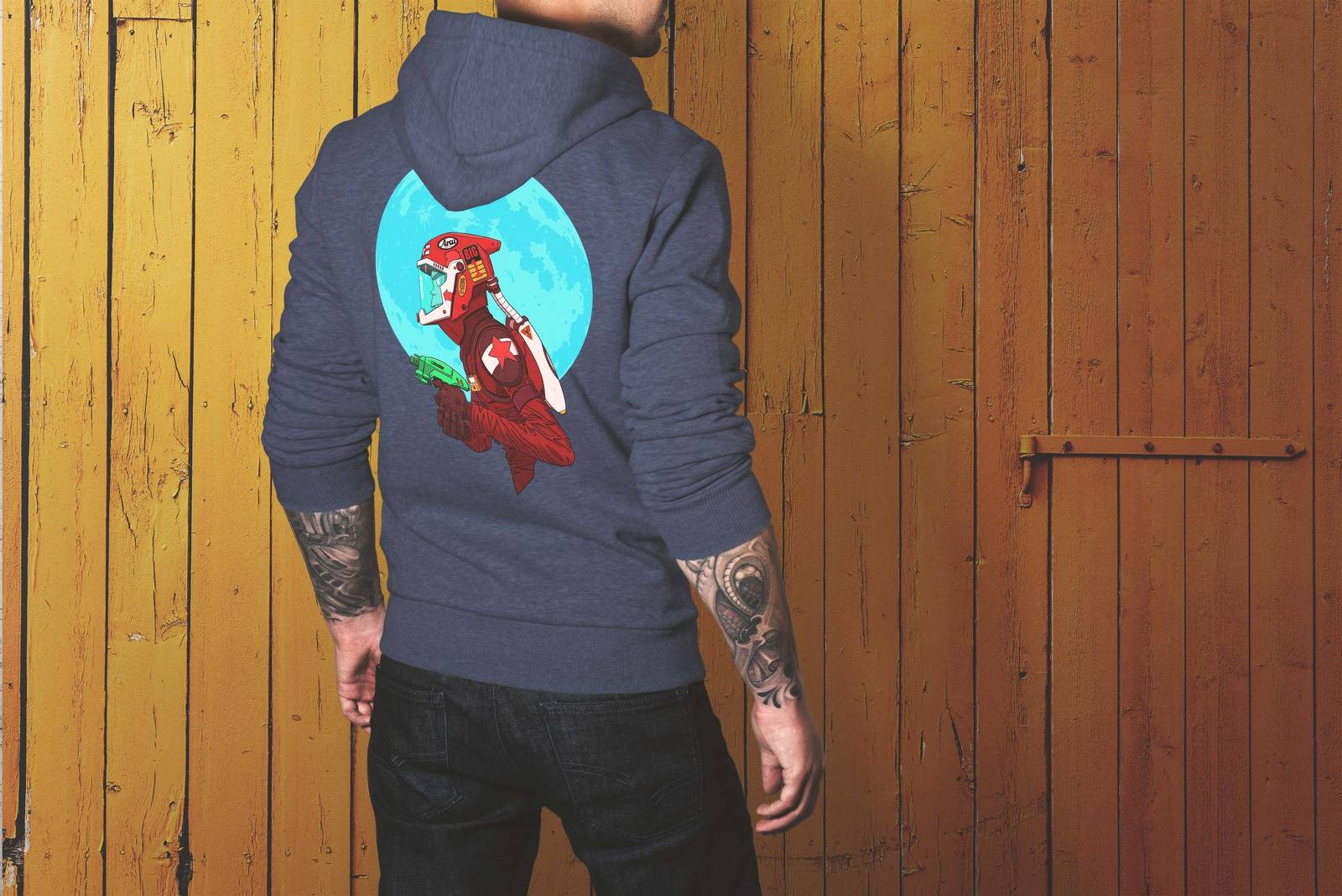 Ray Gun retro sci-fi Hoodie
