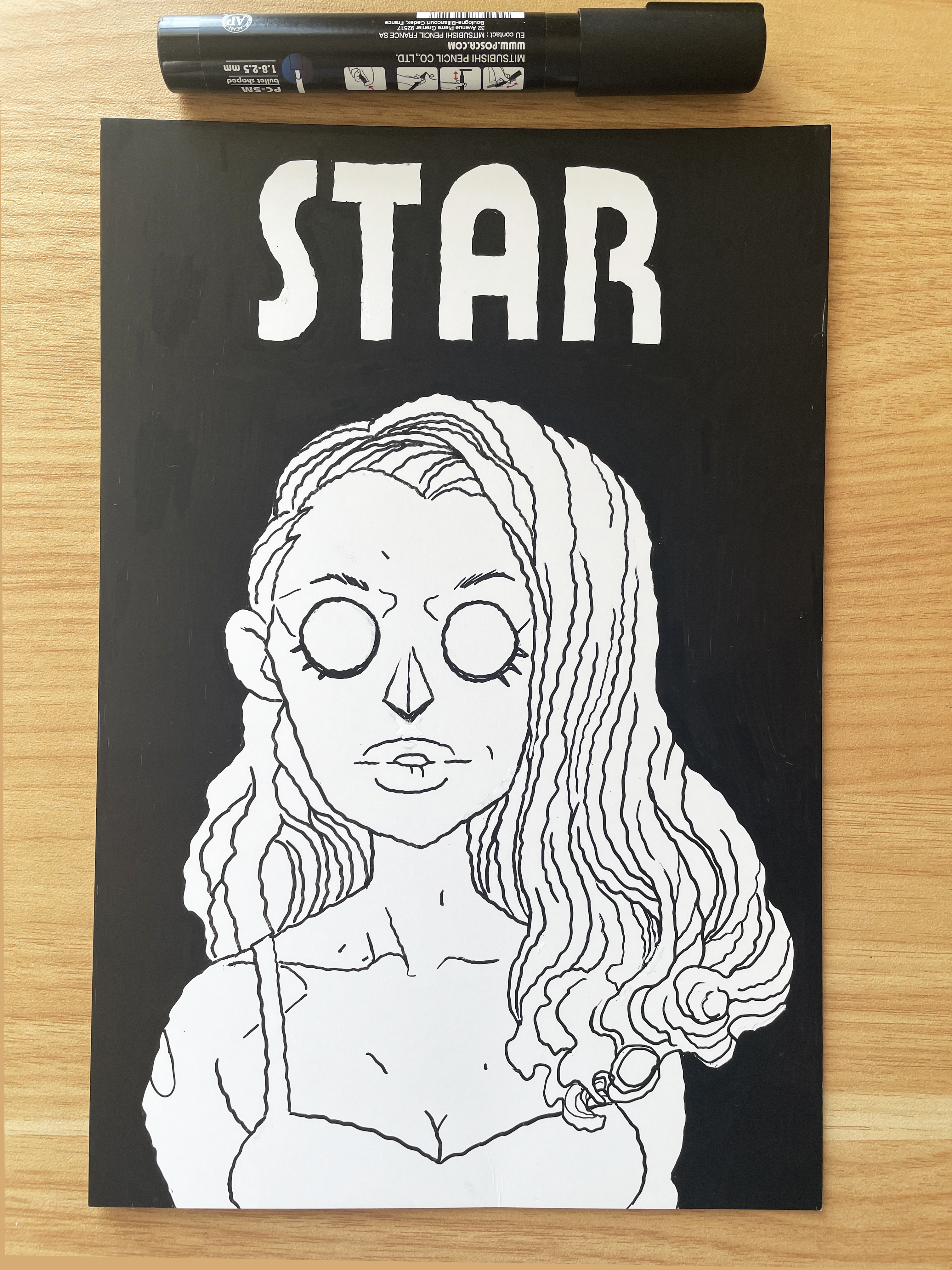 Star (Lost Boy) Pen and Ink Illustration