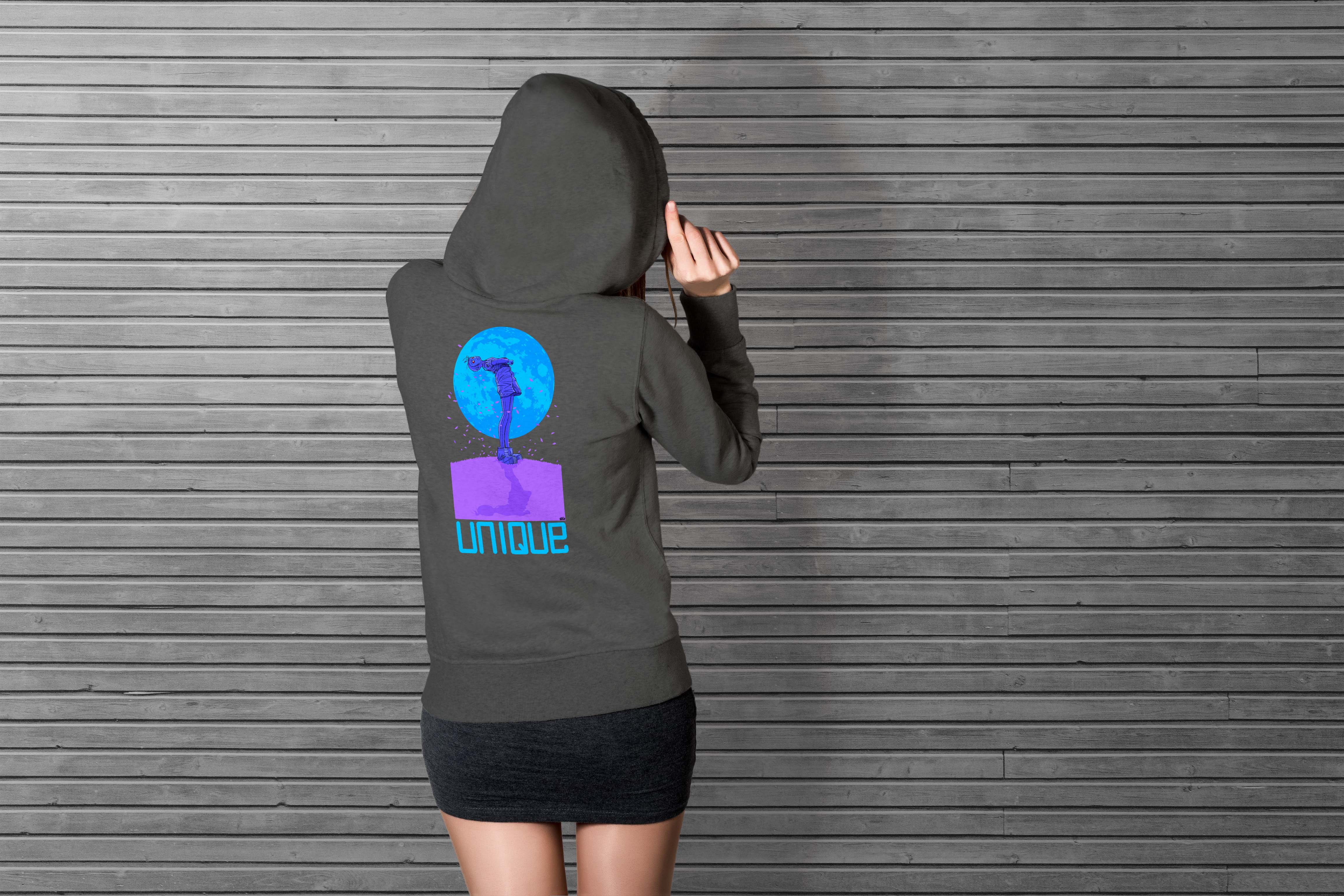 Unique 'Moon Child' Dark Hoodie Selection