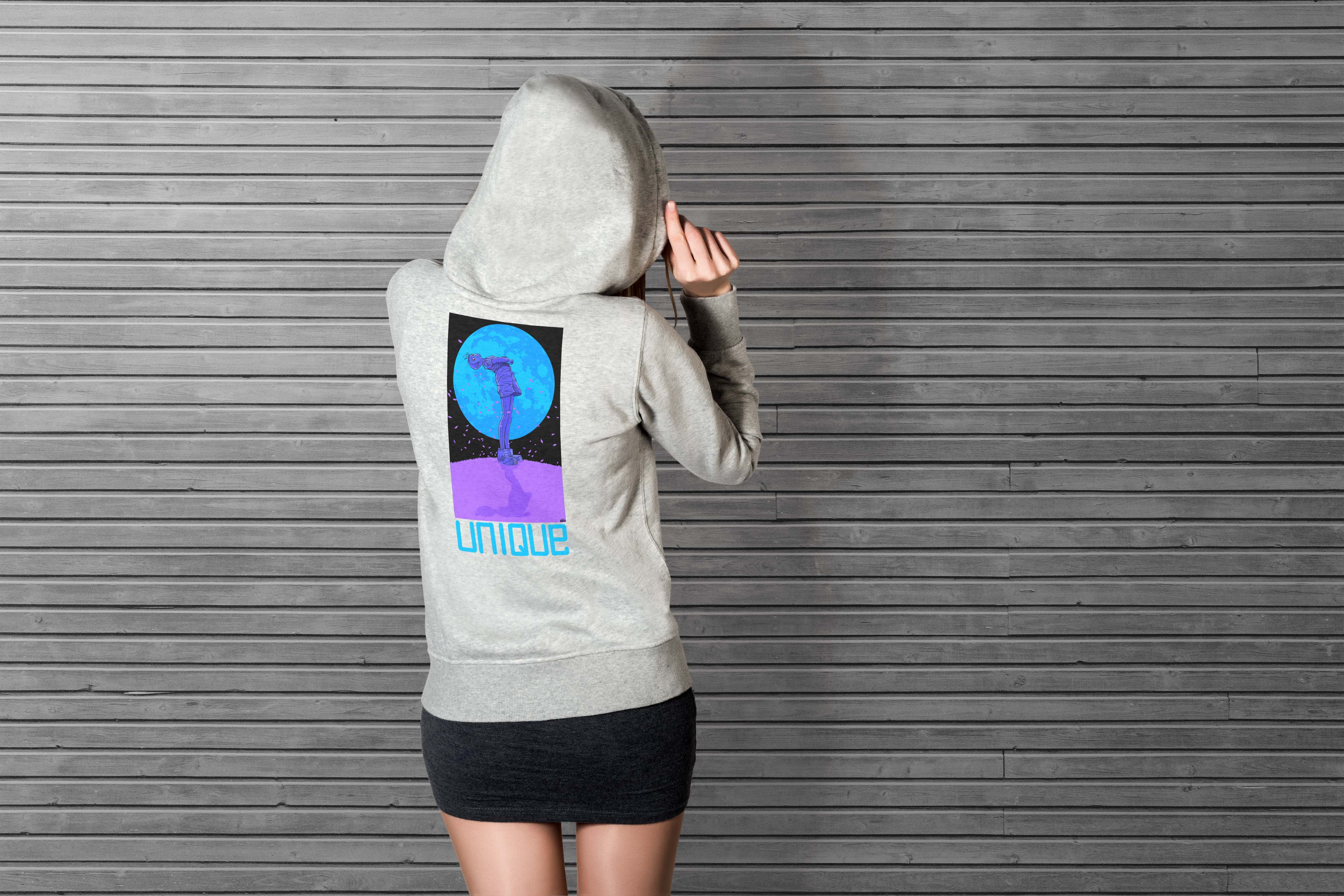 Unique 'Moon Child' Light Hoodie Selection