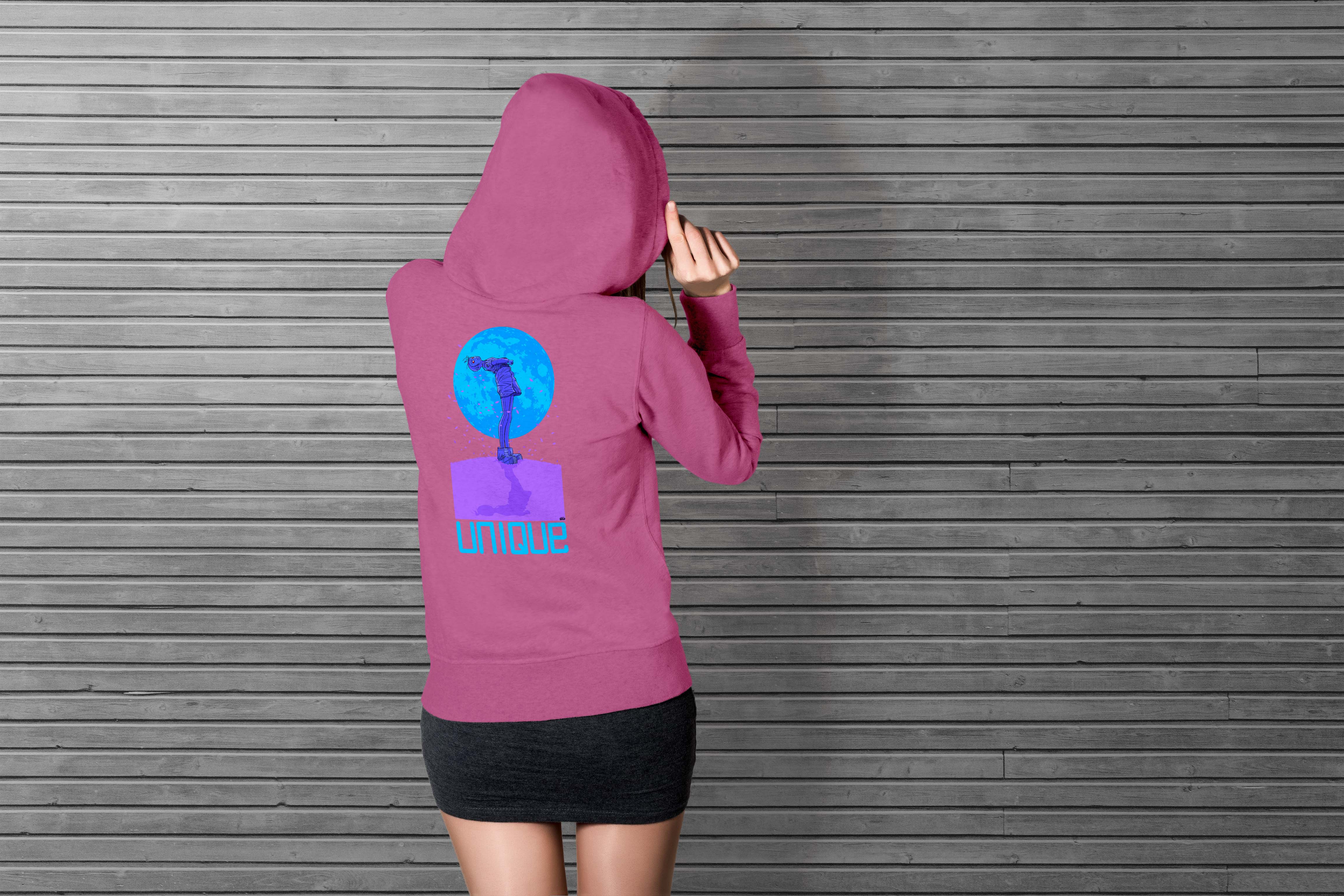 Unique 'Moon Child' Dark Hoodie Selection