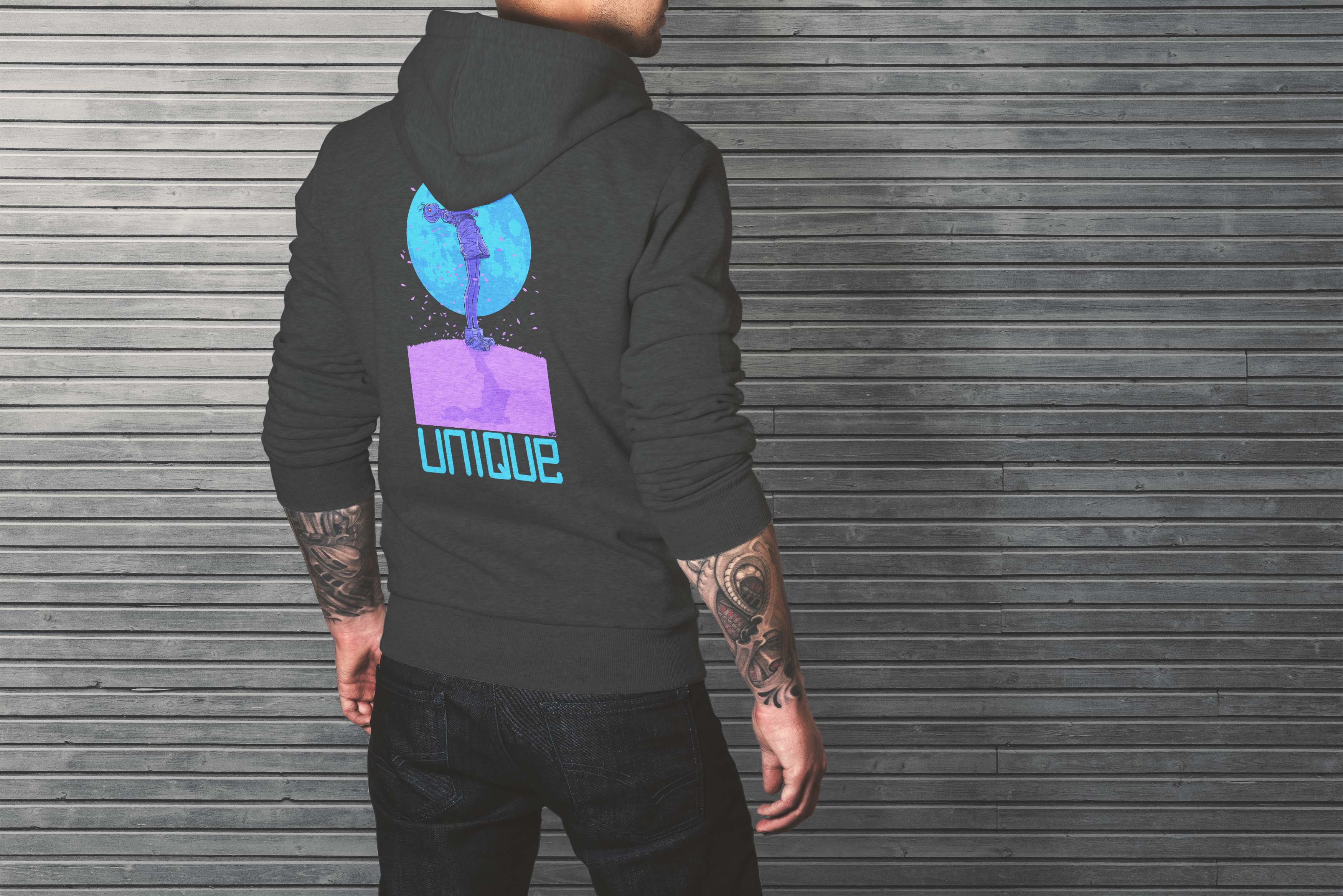 Unique 'Moon Child' Dark Hoodie Selection