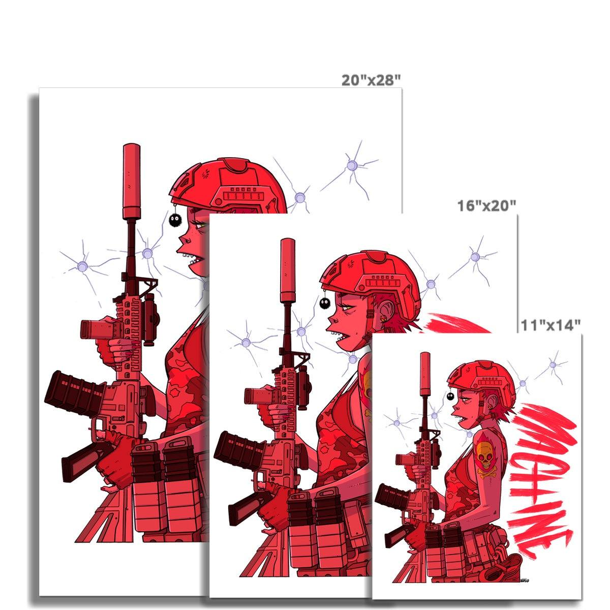 Special-Ops female Machine Fine Art Print