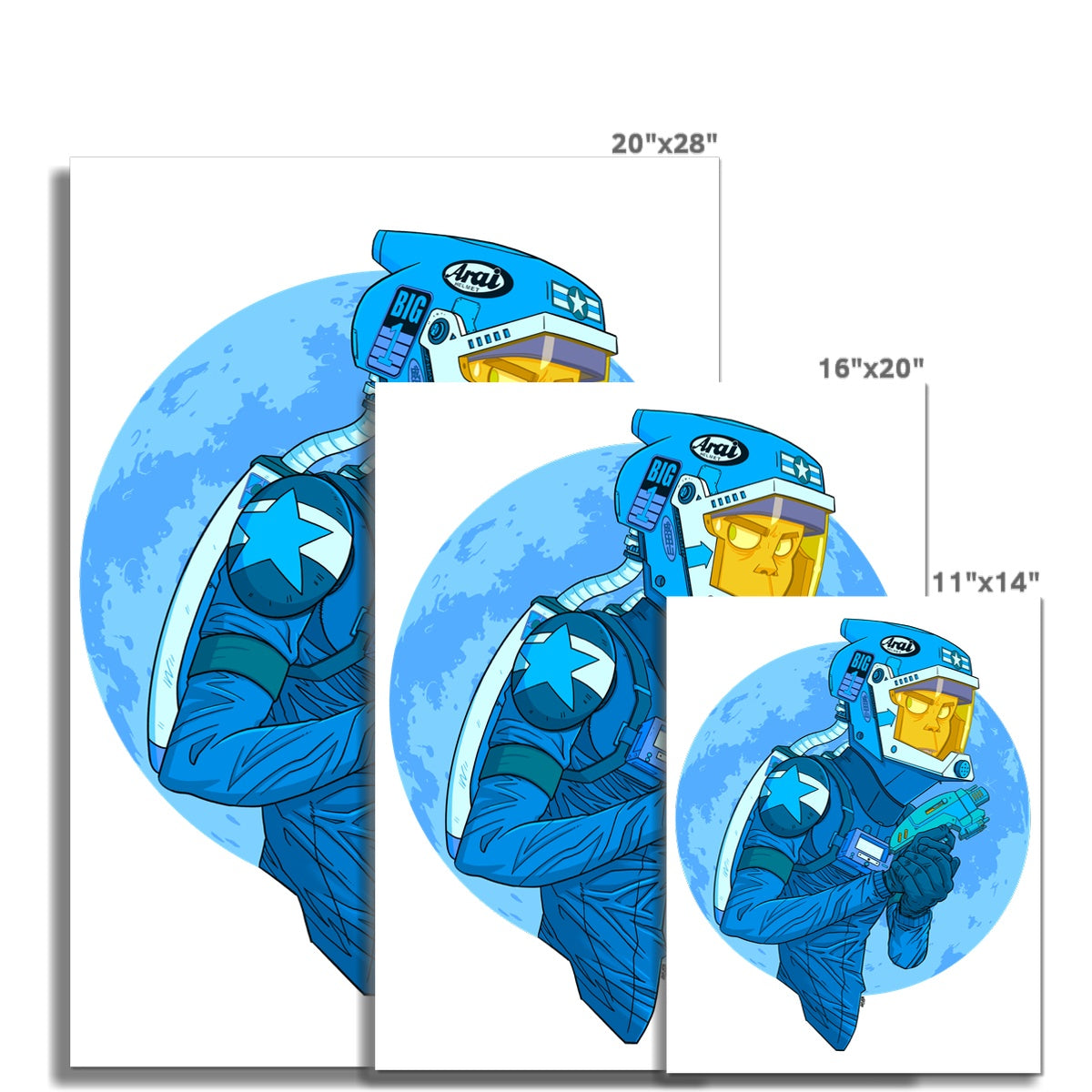 Ray Gun retro sci-fi Fine Art Print