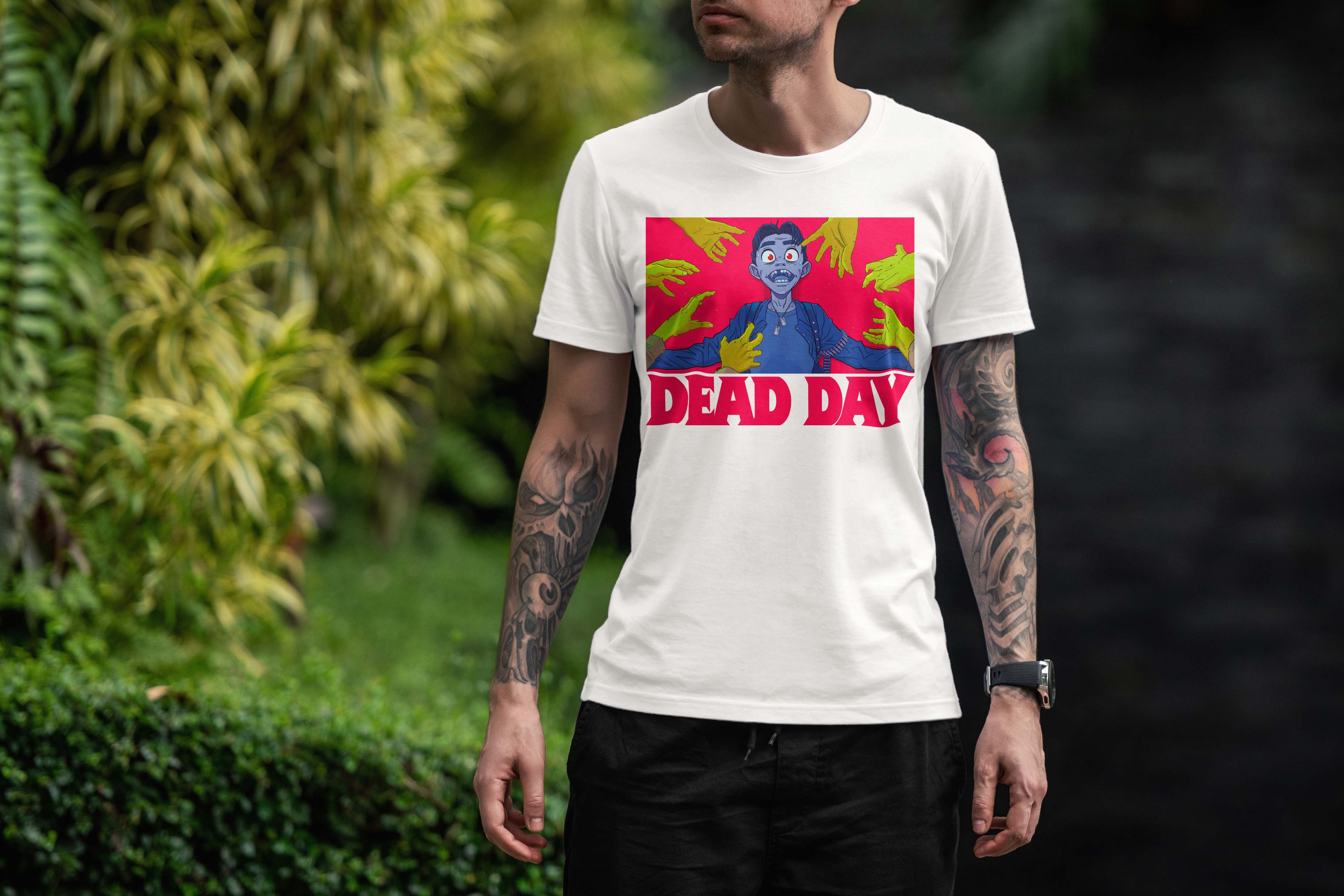 Dead Day Zombie T-Shirt White for Men