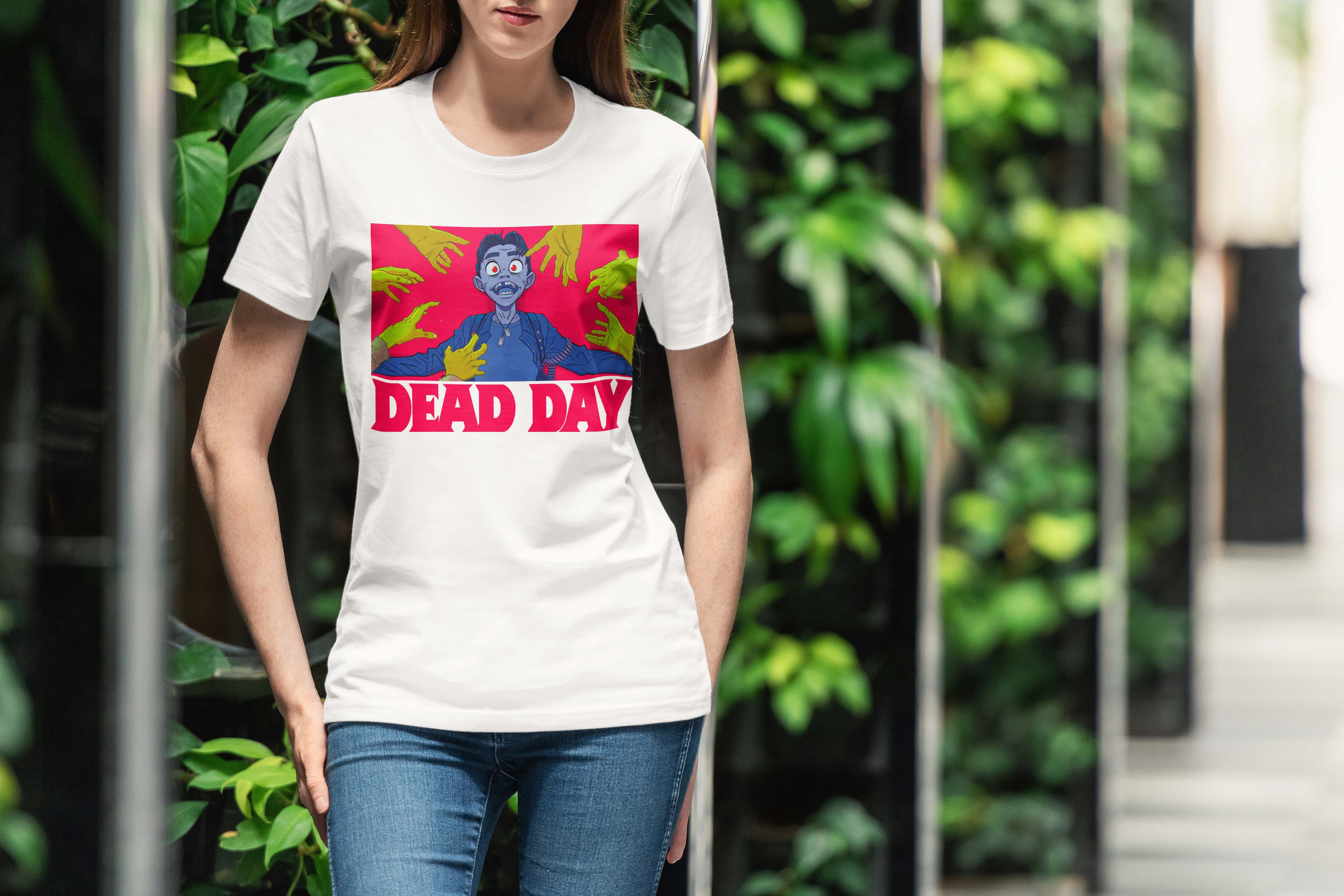 Dead Day Zombie T-Shirt White for Women