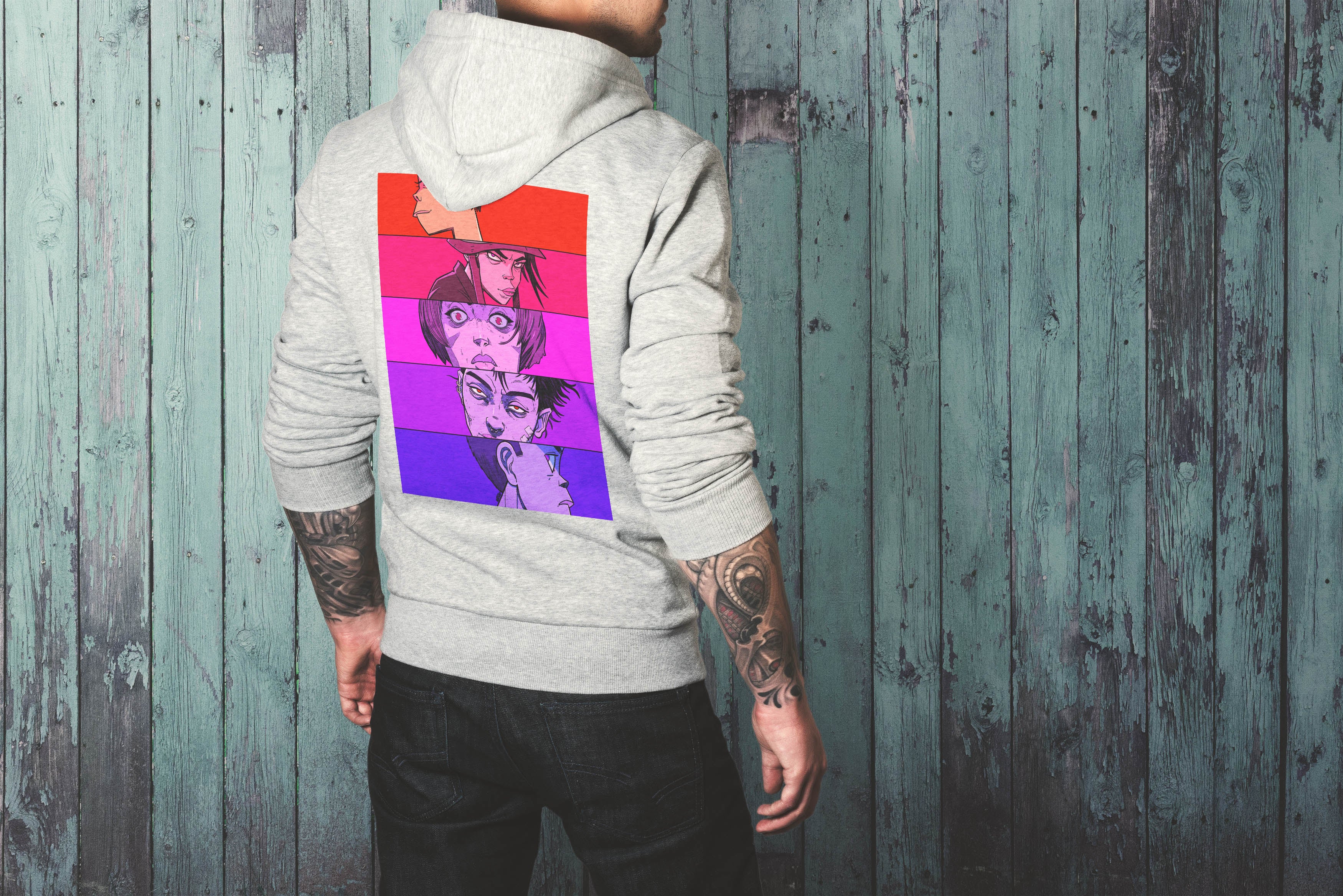 Anime Faces Hoodie