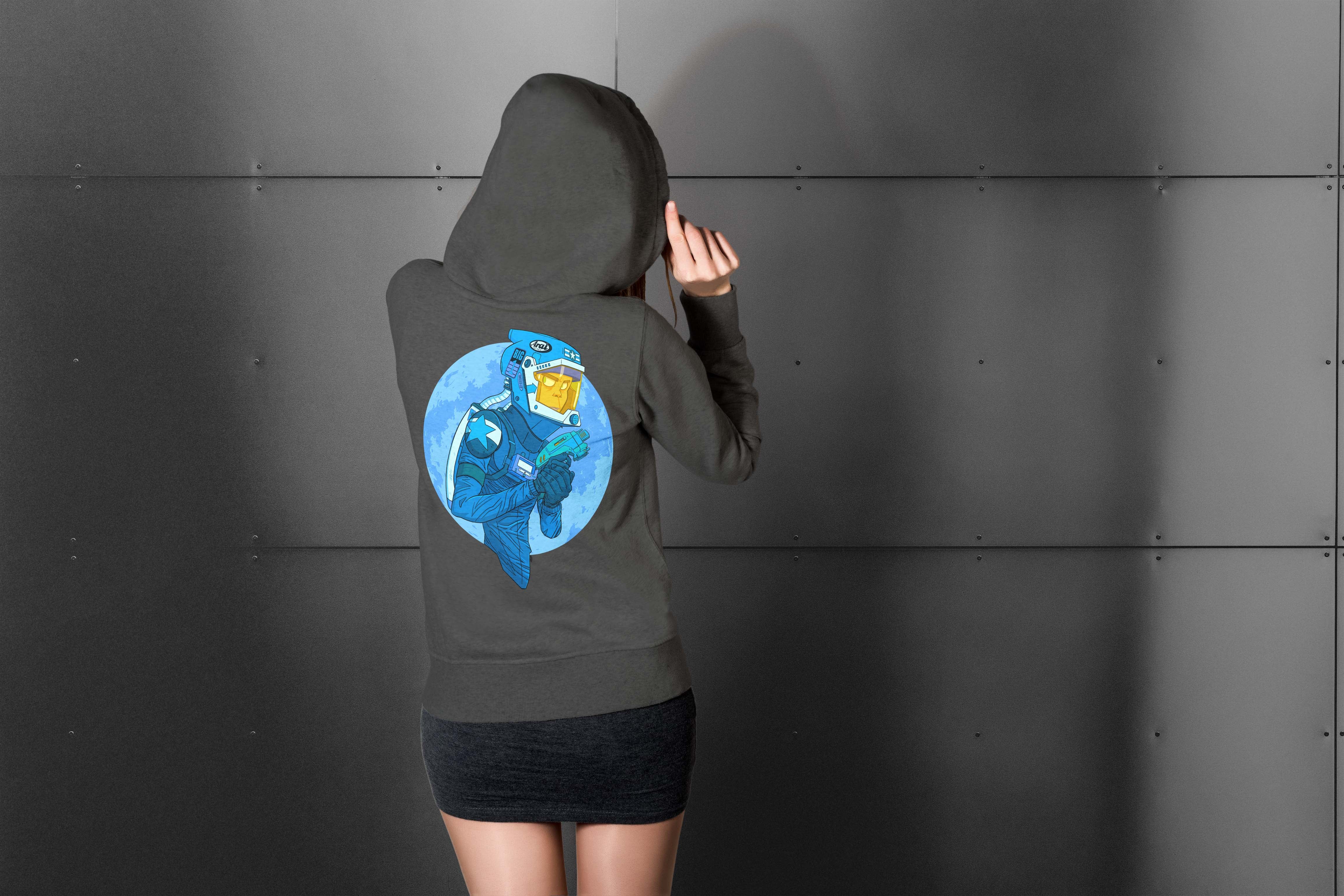 Ray Gun 2 retro sci-fi Hoodie