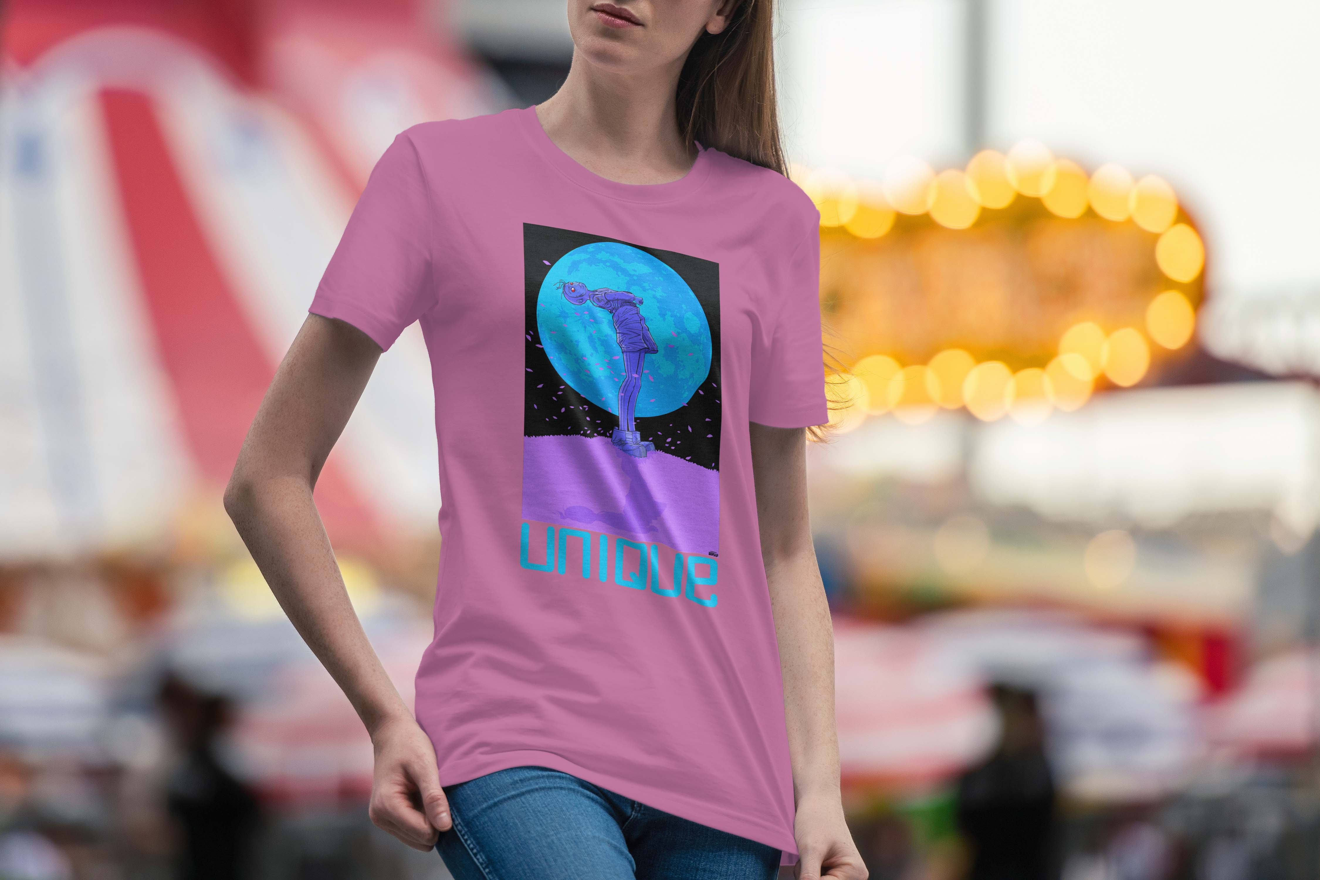 Unique 'Moon Child' Light T-Shirt Collection
