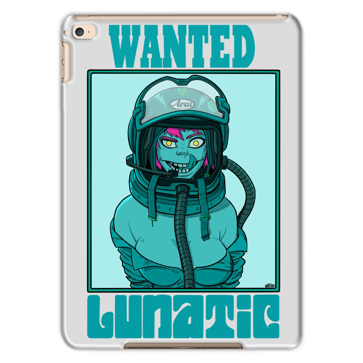 Unique and cool Lunatic Tablet Case illustration 