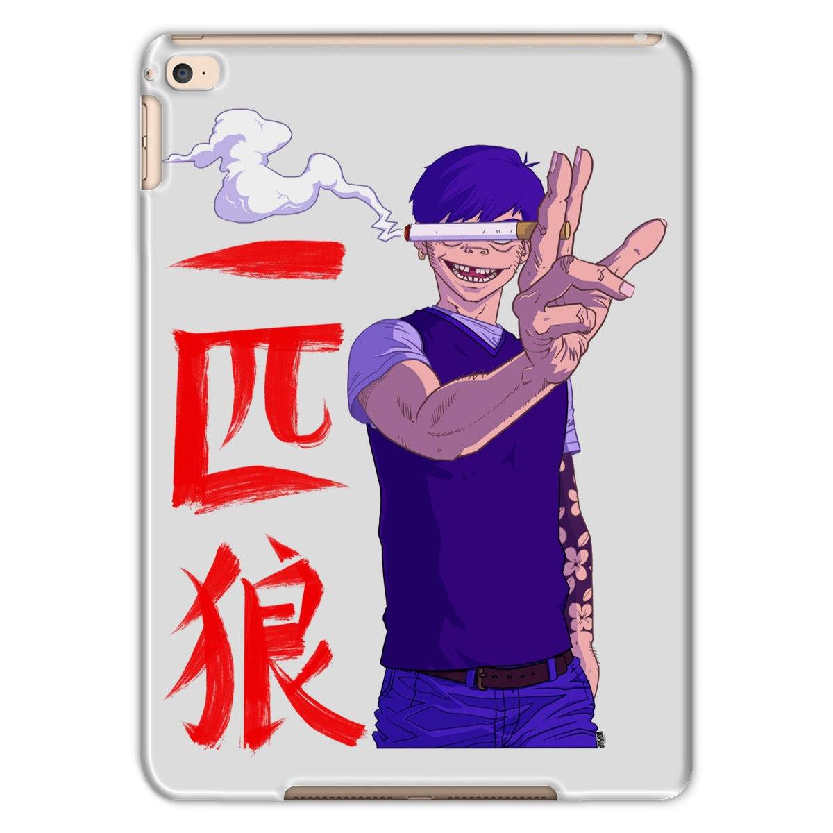Unique and cool Gorillaz-style Japanese Tablet Case illustration 