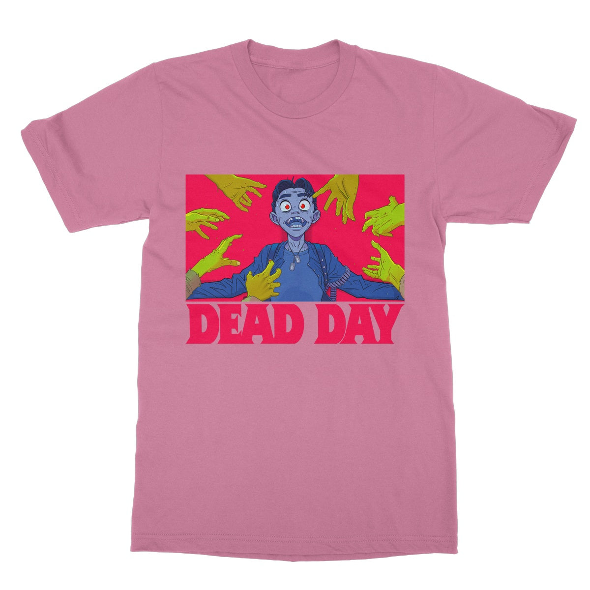Dead Day Zombie T-Shirt Pink