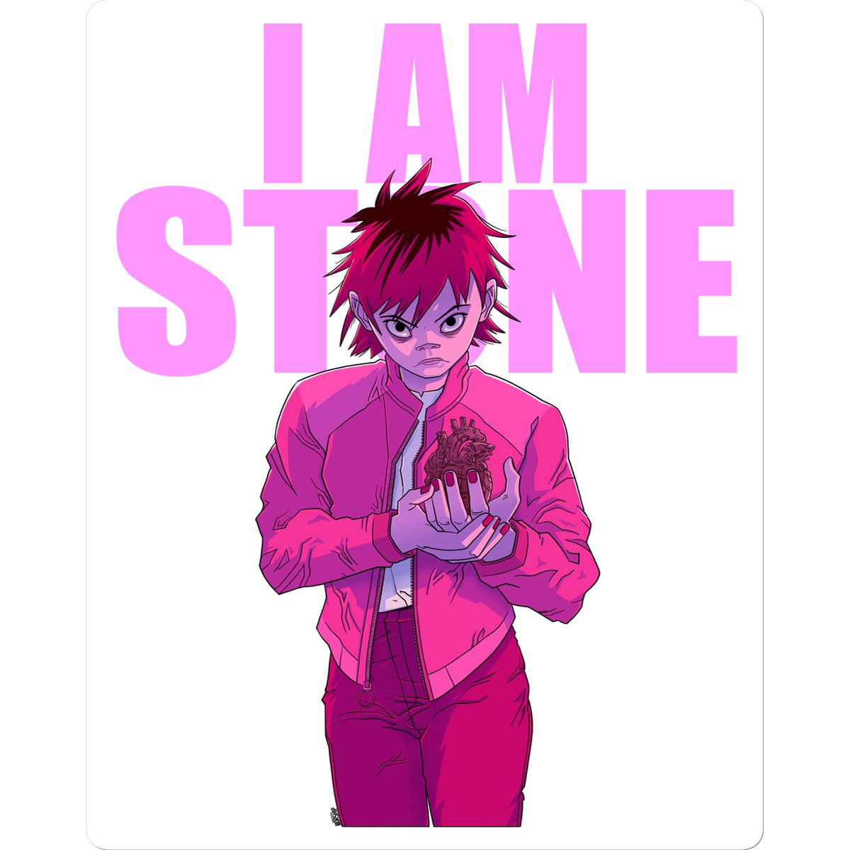 Heart of Stone girl Sticker