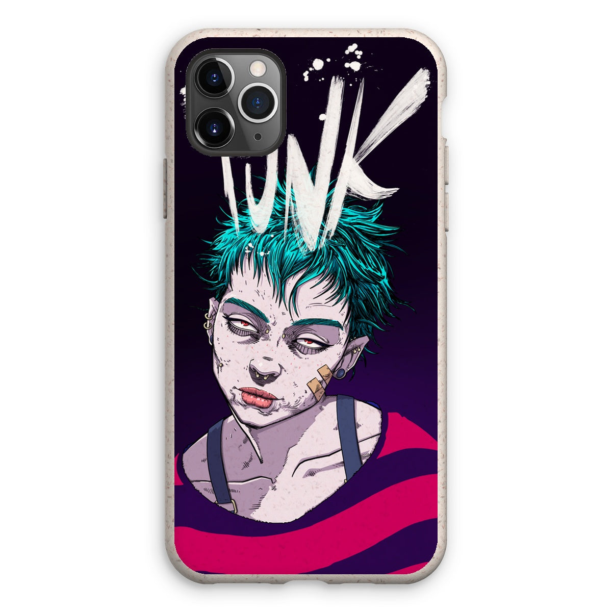 Punk rock design Eco Phone Case