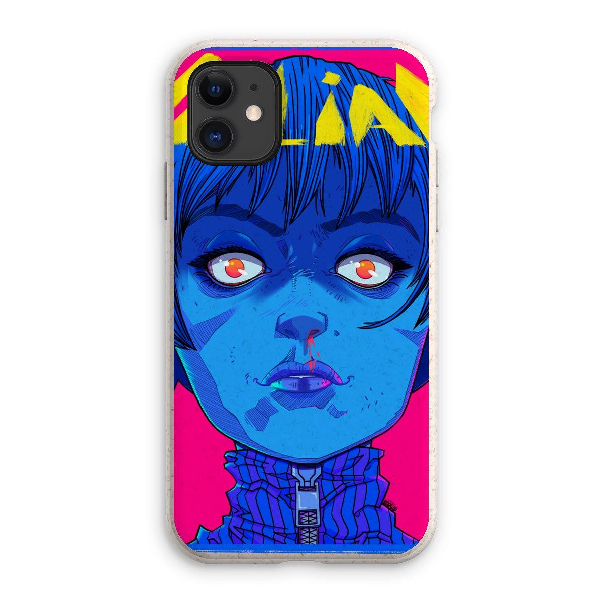 Unique and cool anime phone case illustration