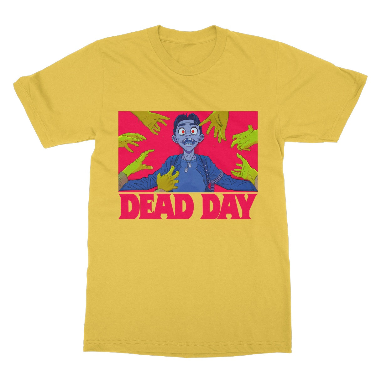 Dead Day Zombie T-Shirt Yellow