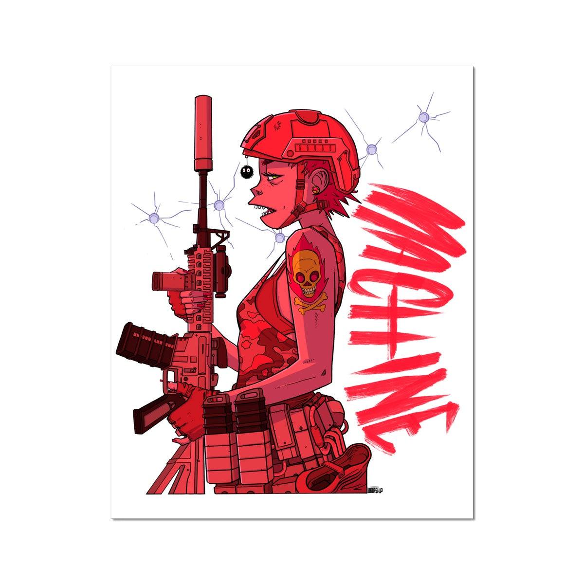 Special-Ops female Machine Fine Art Print